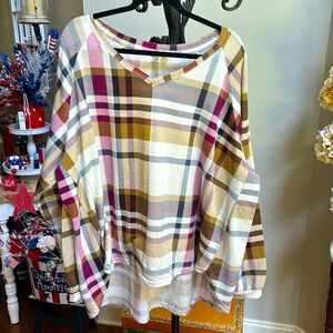 Long Sleeve Plaid Shirt